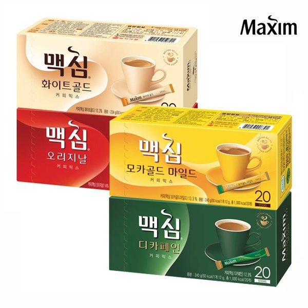 

Maxim Coffee Mix Korea / Kopi Korea 20 Sachet 20T