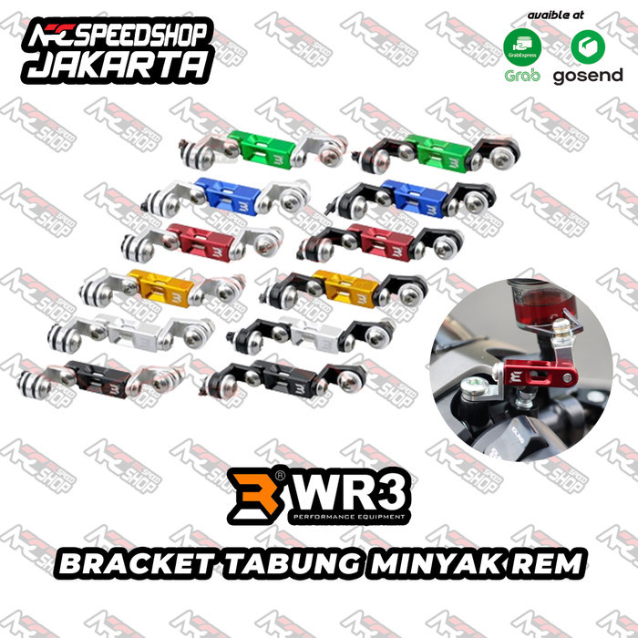 BRACKET BREKET BRAKE FLUID TANK NMAX / AEROX NEW TABUNG MINYAK REM WR3