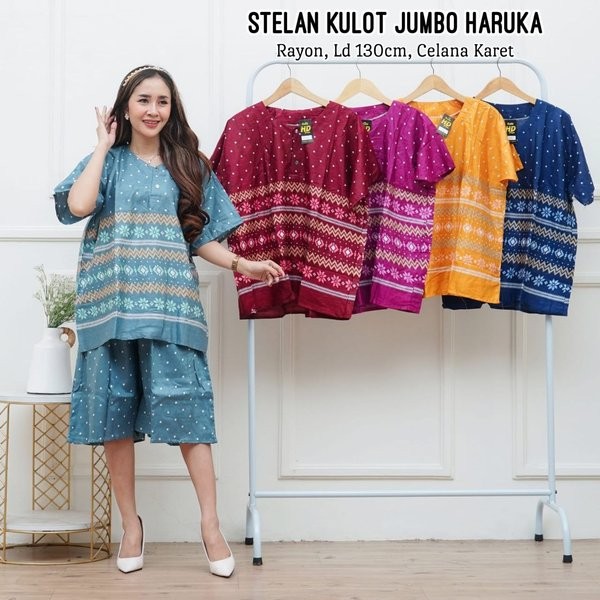 Setelan Kulot Super Jumbo Silvana l Daster l Batik jumbo l dress murahl Batik murah l baju murah