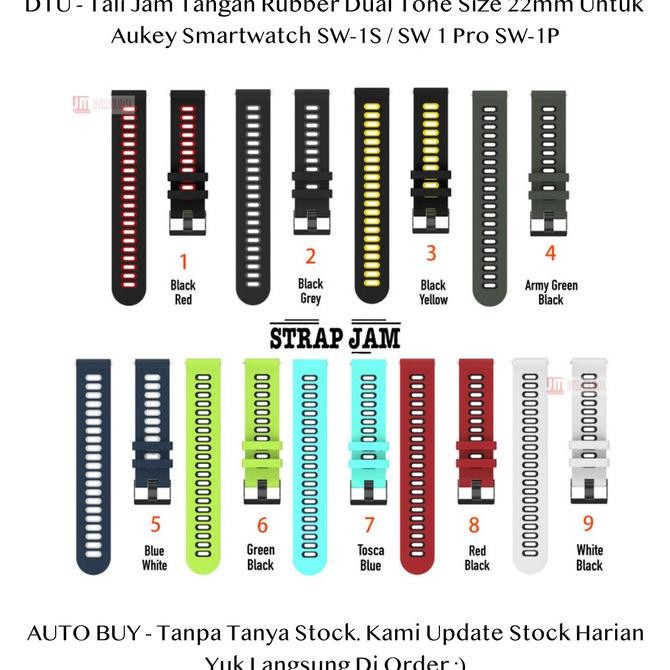 DTU 22mm Strap Aukey Smartwatch SW-1S / SW 1 Pro SW-1P - Tali Jam