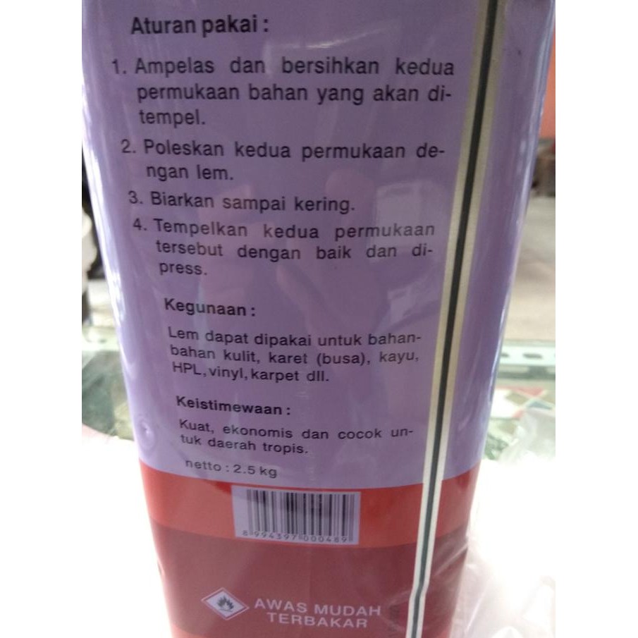 

Promo lem fox kuning 2.5kg COD