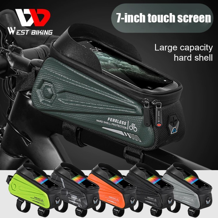 TAS SEPEDA HANDPHONE TOUCH SCREEN WATER PROOF - WEST BIKING ORIGINAL