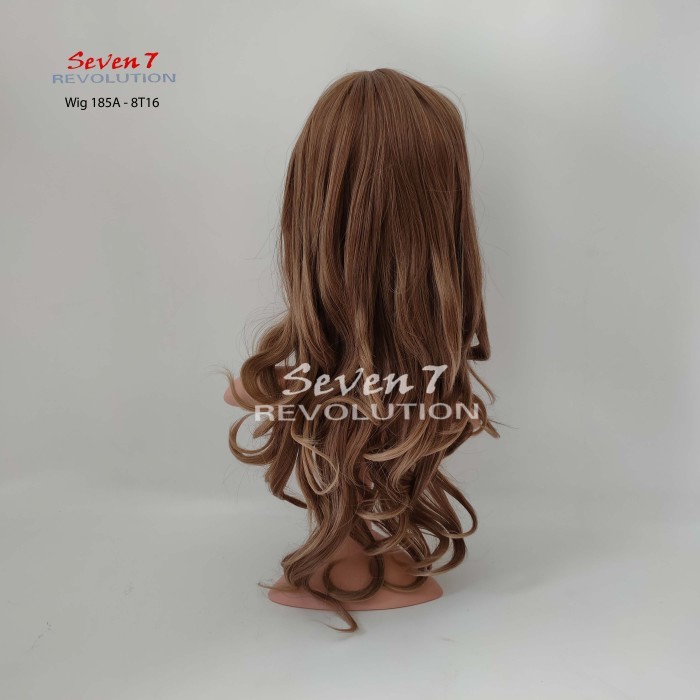 WIG/ RAMBUT PALSU PANJANG CURLY NATURAL PONI DEPAN PENDEK (185A)