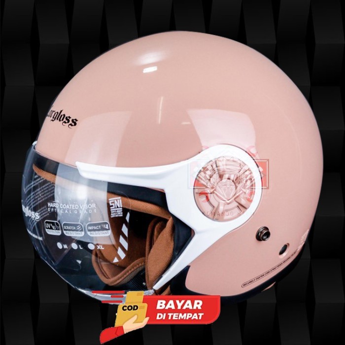 HELM CARGLOSS YR HIJAB DUSTY PINK - RETRO CARGLOSS