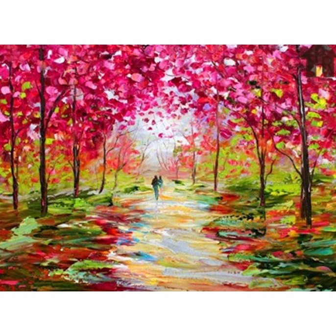 

DIY - Set Melukis / painting by number kit - NATURE 40x50cm. part-6