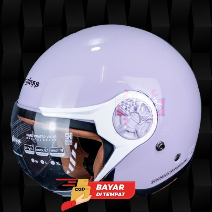 HELM CARGLOSS YR HIJAB LILAC - RETRO CARGLOSS