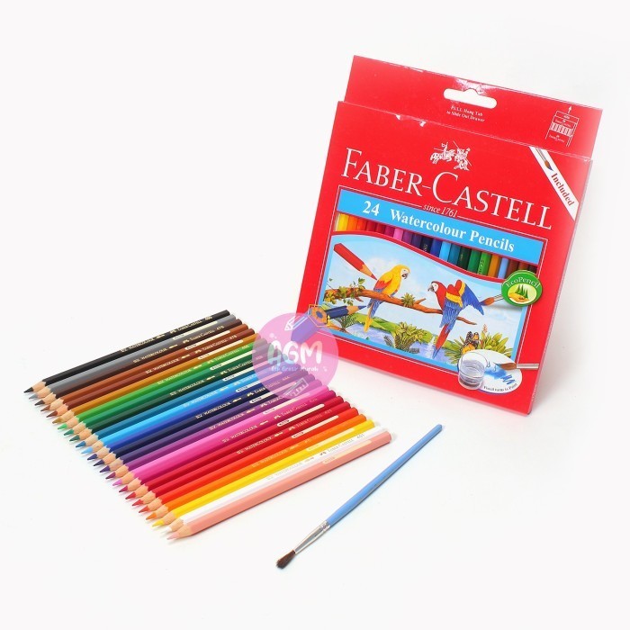 

SALE TERLARIS FABER CASTELL PENCIL WATERCOLOUR 24 WARNA - PER SET READYY