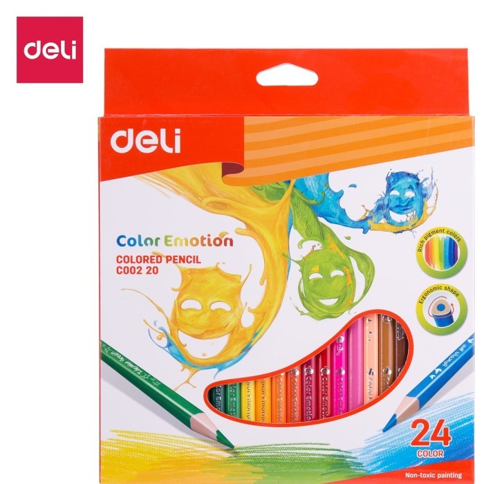

SALE TERLARIS PENSIL WARNA SEGITIGA DELI 24 C COLOR PENCIL TRIANGULAR C002-20 BAGUS READYY