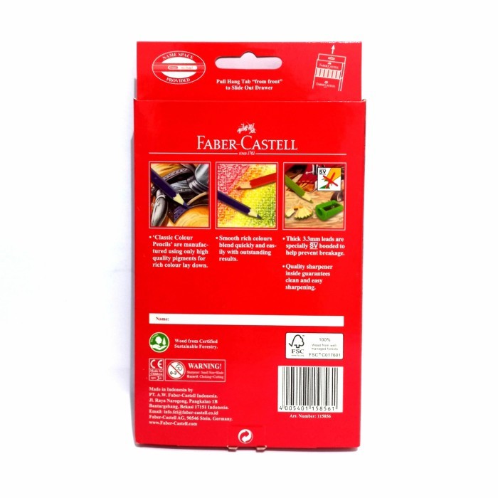 

SALE TERLARIS FABER CASTELL PENSIL GAMBAR CLASSIC 36 WARNA PANJANG READYY