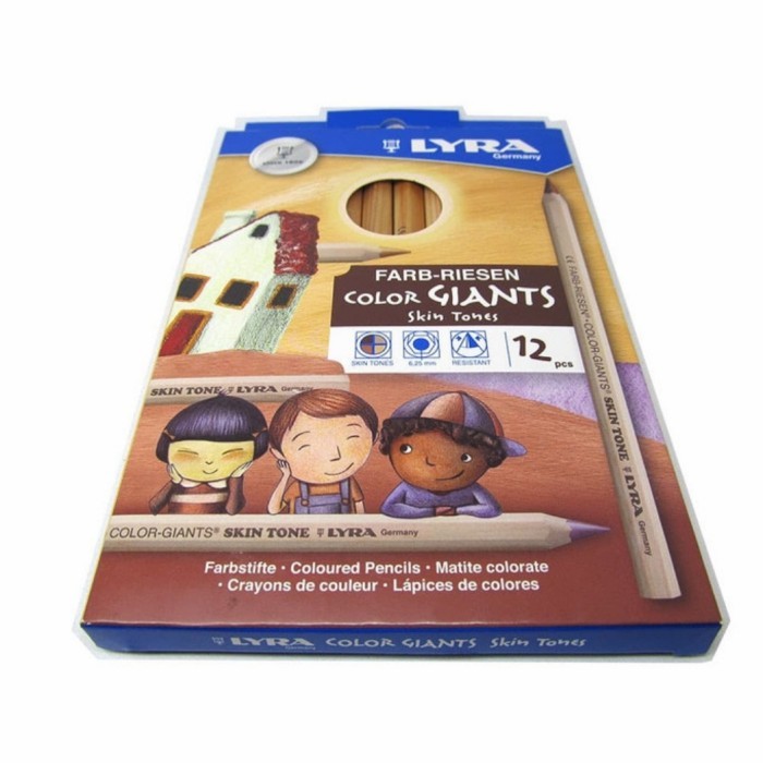 

SALE TERLARIS LYRA COLOR GIANTS 12 SKIN TONES PENCIL PENSIL WARNA KULIT JUMBO READYY