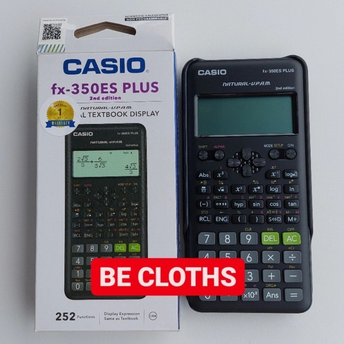 

Casio FX 350 ES PLUS Scientific Kalkulator Sekolah Kuliah FX350ES PLUS