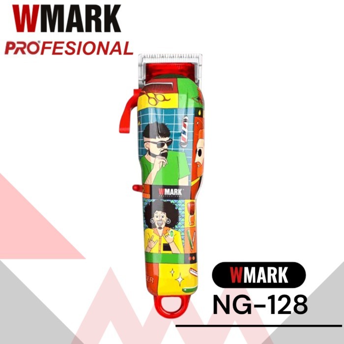 WMARK PROFESIONAL HAIR CLIPPER WMARK NG-128 MESIN CUKUR WMARK 128