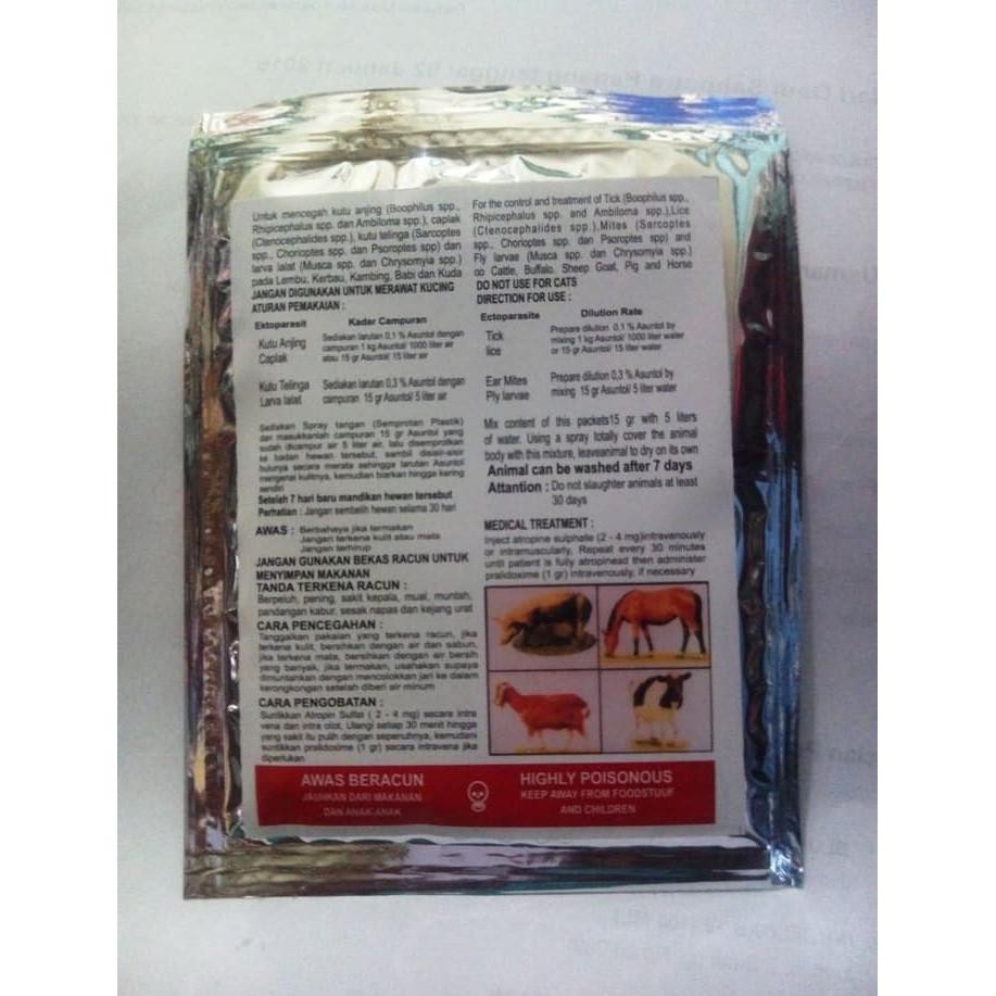 vf-52 PEMBASMI KUTU HEWAN ASUNTOL-ANJING-SAPI-KUDA-BABI-KERBAU Premium