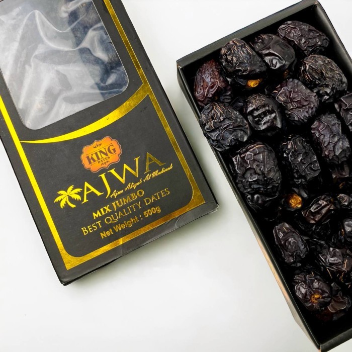 

King Dates - Kurma Ajwa Jumbo Premium Al Madinah 500Gr