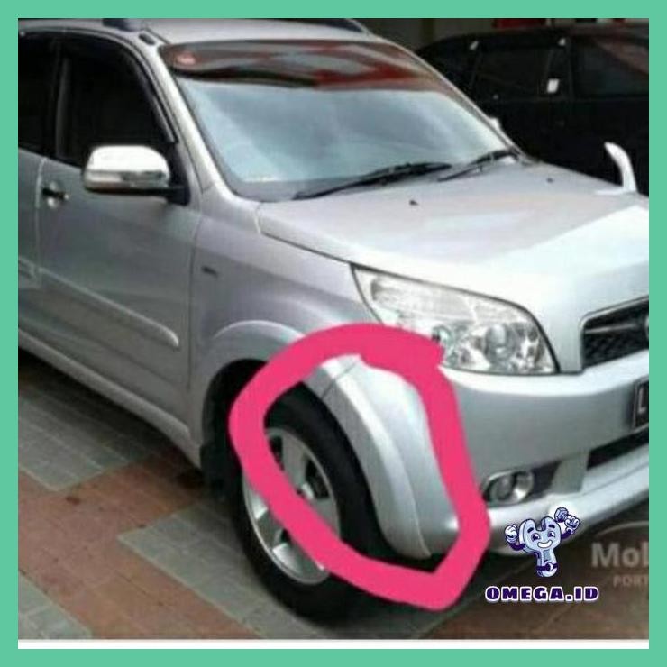 OVER FENDER SPAKBORD RUSH TERIOS 2007 2008 2009 2010 ORIGINAL DEPAN