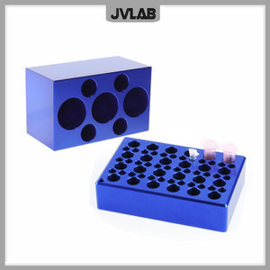 LabTestKit Multipurpose Ice Modular PCR Cooler Low-temperature Thermostat Pre-cooled Aluminum Ice Bo