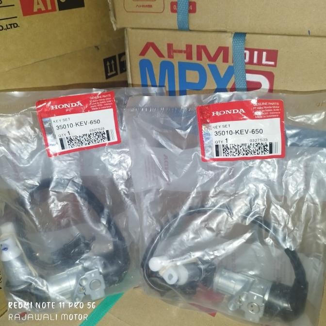 TERLARIS 35010-KEV-650 KUNCI KONTAK (KEY SET) HONDA SUPRA AHM ORIGINAL