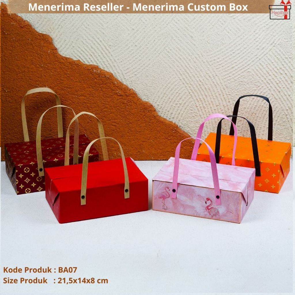 

Gift Box/Box Bridesmaid/Box Souvenir/Kotak Hampers/Bungkus Kado/Wedding Box Tali Bambu Tenteng/Ba