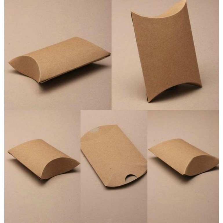 

(Hnc) Pillow Box Craft Bantal Pillow Kemasan Dan Tali Rami Box Kemasan