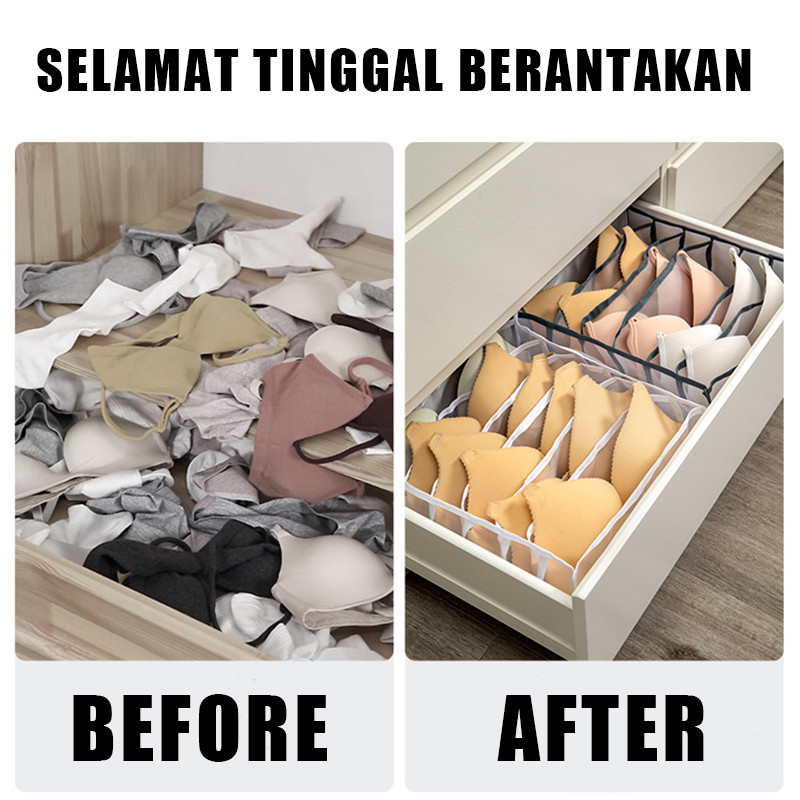 

Penyelenggara Kotak Penyimpanan Celana Dalam Container/Storage Box Organizer Celana Dalam
