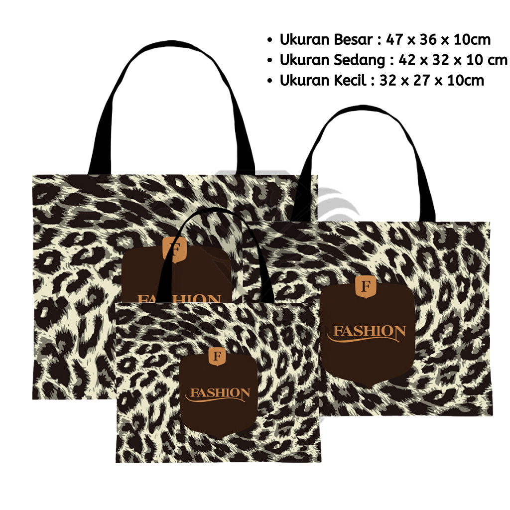 

Mendale Tas Belanja / Tote Bag Spunbond Kain Motif Premium Kantong Jumbo Tas Kado Gift - Wfb