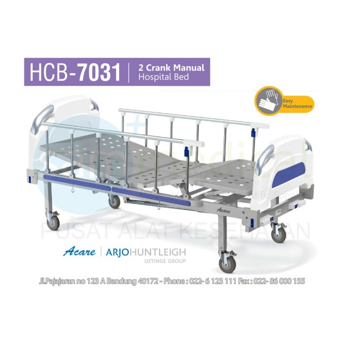 ACARE Hospital Bed Ranjang Pasien 2 CRANK Manual