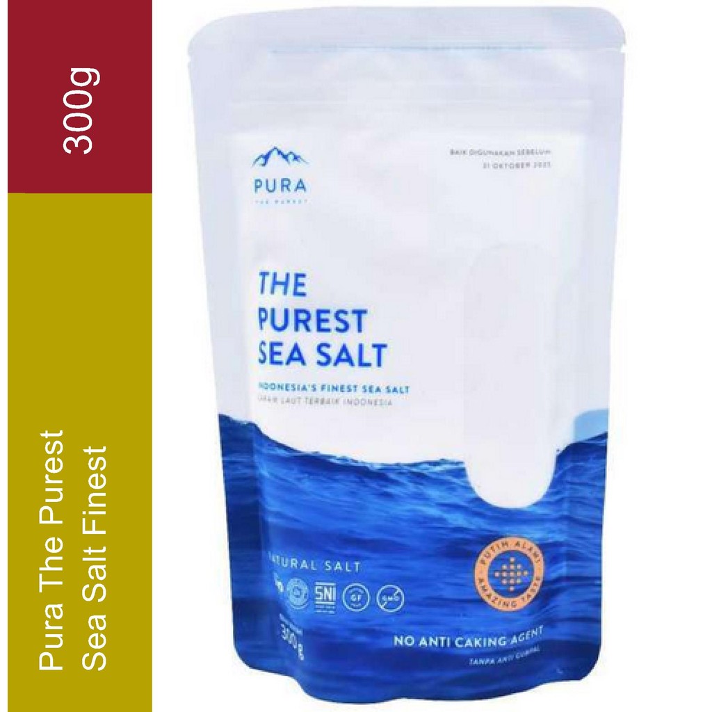 

Pura The Purest Sea Salt 300Gr - Sea Salt Fines Garam Laut Pura The Purest Sea Salt Finest Garam Halus 300 gram