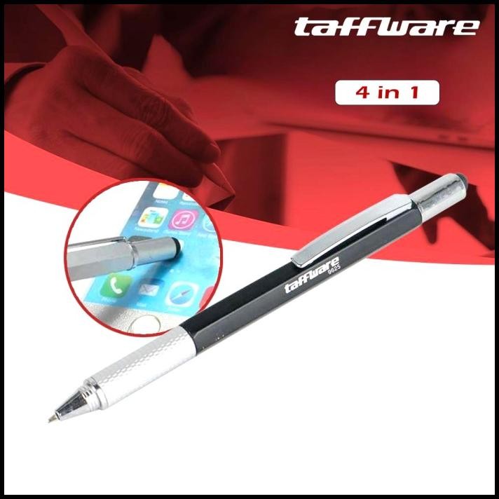 

Pena Multifungsi Plastik Taffware Stylus Penggaris Waterpass Obeng