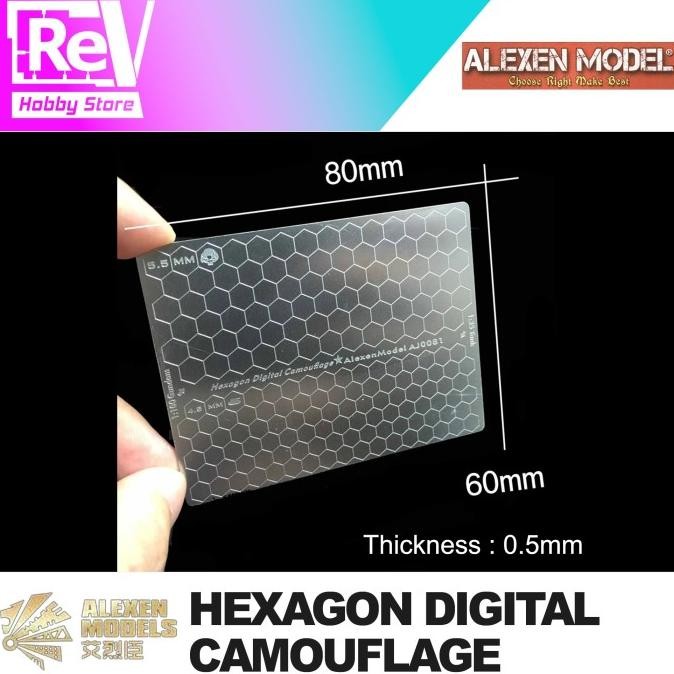 

Promo ALEXEN HEXAGON DIGITAL CAMOUFLAGE STENCIL TEMPLATE MODEL KIT AJ0081 COD