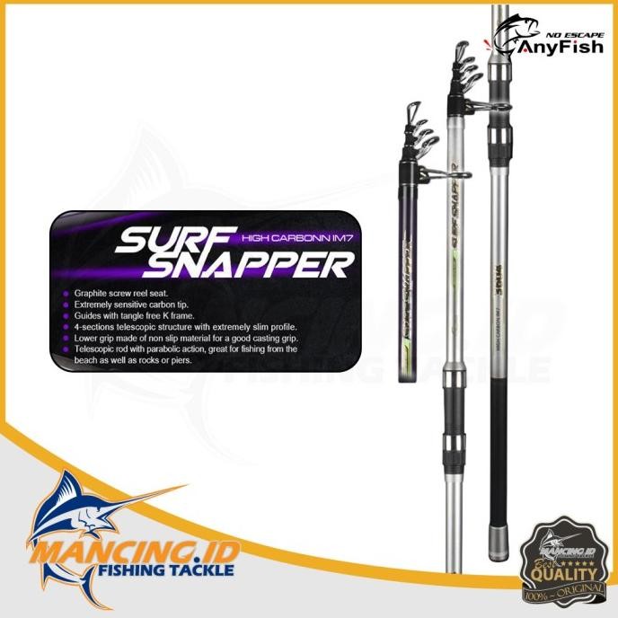 Anyfish SURF SNAPPER (S TELE) Fishing Rod Jorang Pancing Surf Antena SALE