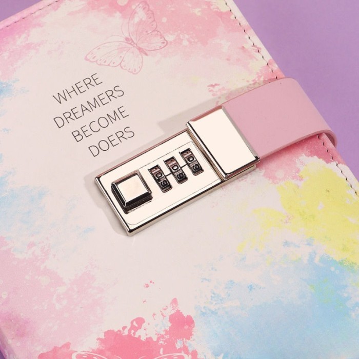 

Buku Agenda Catatan Kerja Binder Jurnal Diary Harian Notebook Lock B6