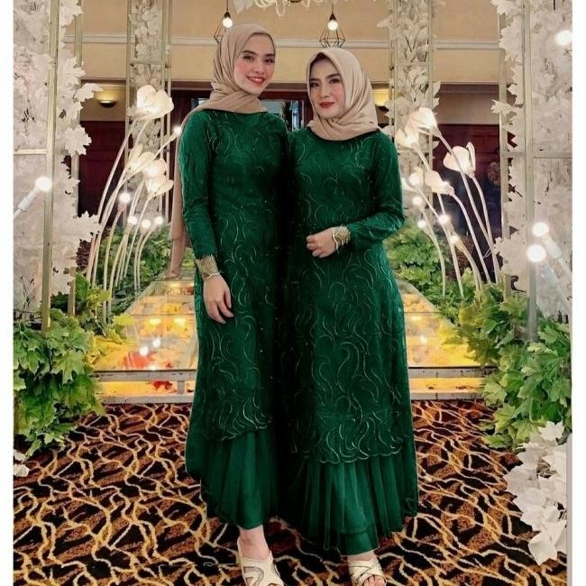 Ga Geraldine Bruat Ruby Tile Mutiara Hijau Botol