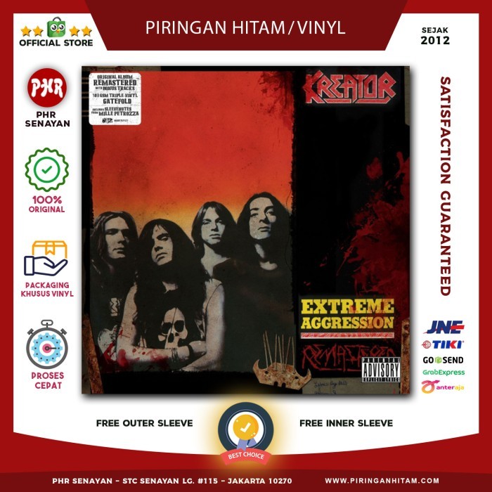 Vinyl KREATOR - Extreme Aggression (3-LP Set) [Piringan Hitam/LP/PH]
