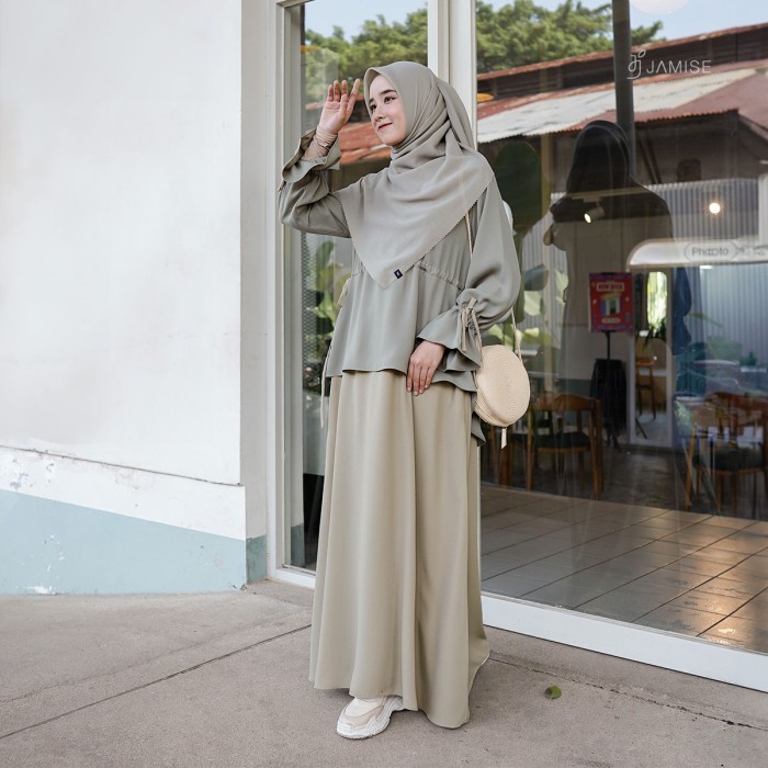 Murah Erissa Dress New Colour Gamis 2 in 1 by Jamise Syari Non COD