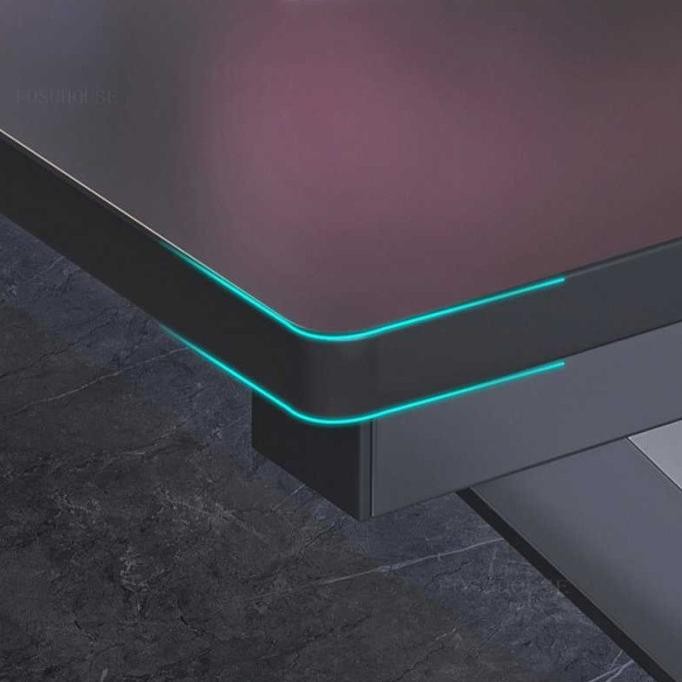 Meja Komputer Laptop Pc Besi Besar Desk Stable Frame + Lubang Kabel Karyamudani