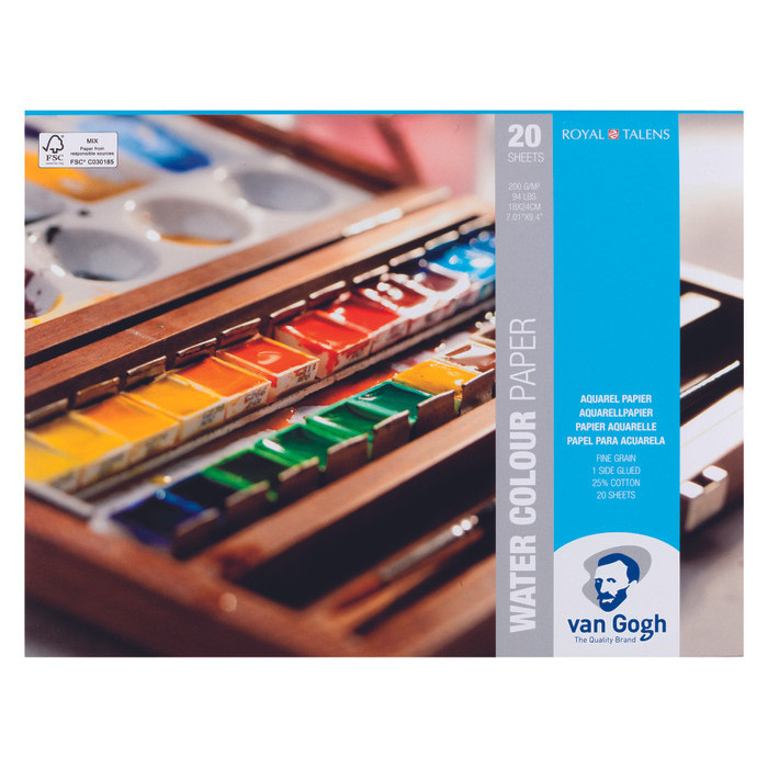 

TERBARU VAN GOGH WATER COLOUR PAPER 20 SHEETS 18 X 24 CM PROMO!