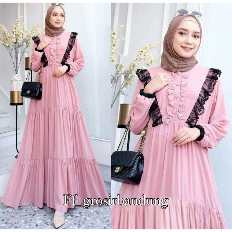 Gms Cwe Ibu Ibu Wnta Syar I Ghames Gamies Jatuh Jubah Pengajian Pakean Juba Hamis Gaun Gamis Modern 