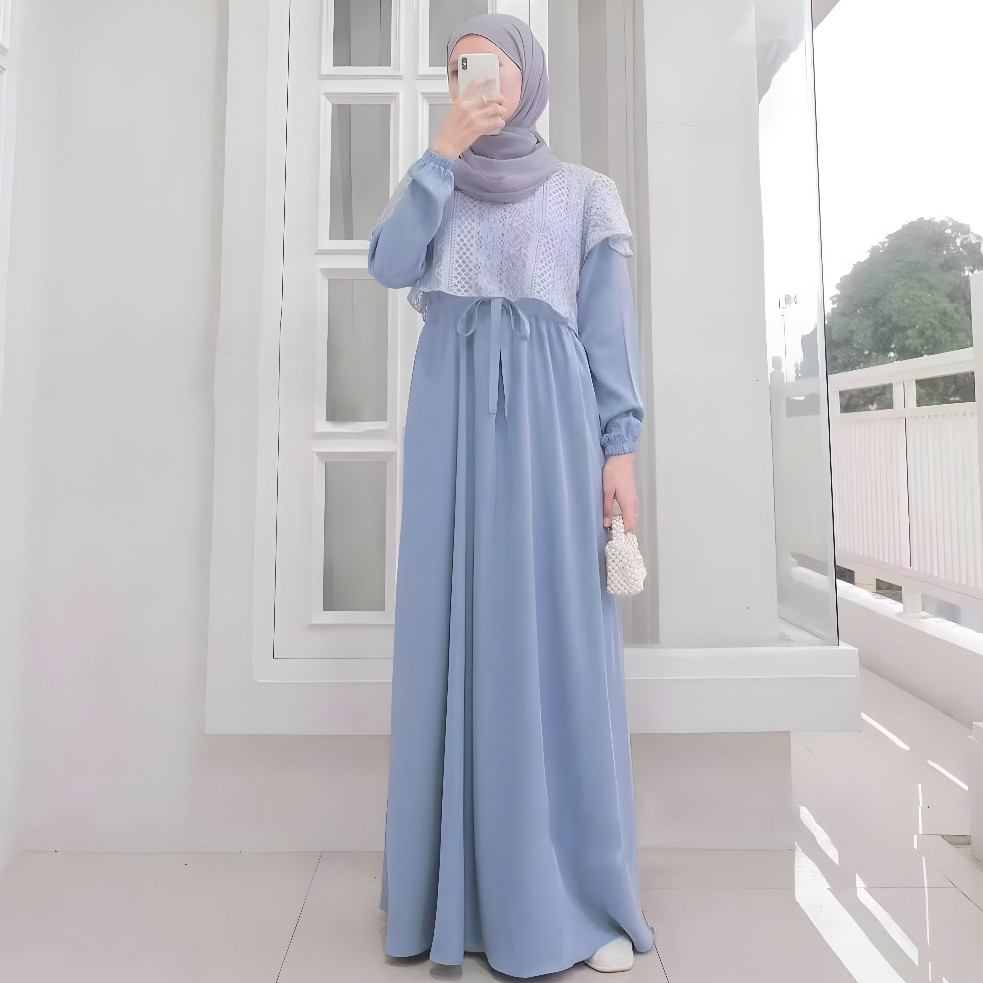 Dress Gamis Baju Muslimah Import Games Muslim Trendy Dress Kondagan Gmis Syarii Murah 2025 Terbaru20
