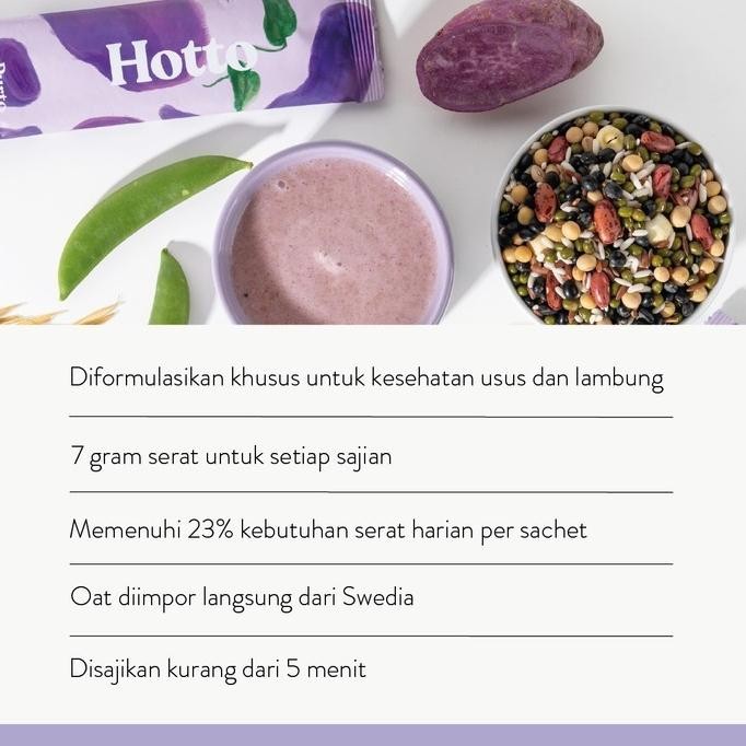 

Terlaris Hotto Purto 7 Pouch (112 Sachet) Superfood Multigrain Dengan Ubi Ungu Jaminan Garansi Produk Original Distributor Resmi / Sereal Sarapan Untuk Gerd Asam Lambung Meal Snack Replacement Diet Ready Stok
