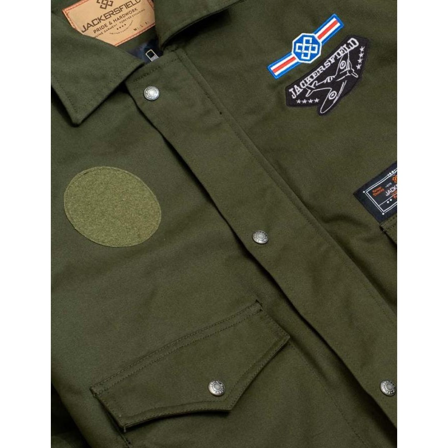 JACKERSFIELD PATROL FLIGHT JACKET JUNIPER JAKET BOMBER PRIA TWILL STOK TERBATAS