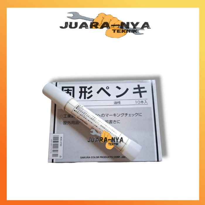 

BRG BARU SAKURA Solid Marker / Spidol Besi Baja Kayu Japan Putih / Spidol Besi Putih Sakura
