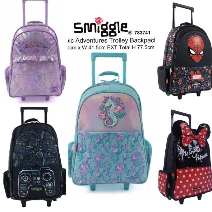 SMIGGLE Tas Trolley Bag Anak / Tas Troli Trolly