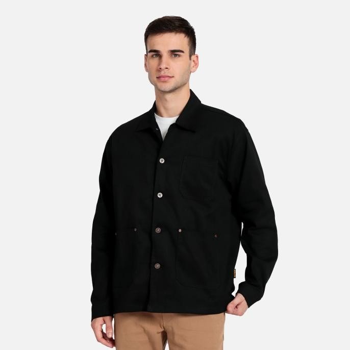 GUTENINC - JAKET PRIA HITAM FENDER BLACK JACKET STOK TERBATAS