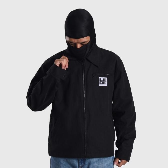 LEAF CLASSIC BLACK WORK JACKET STOK TERBATAS