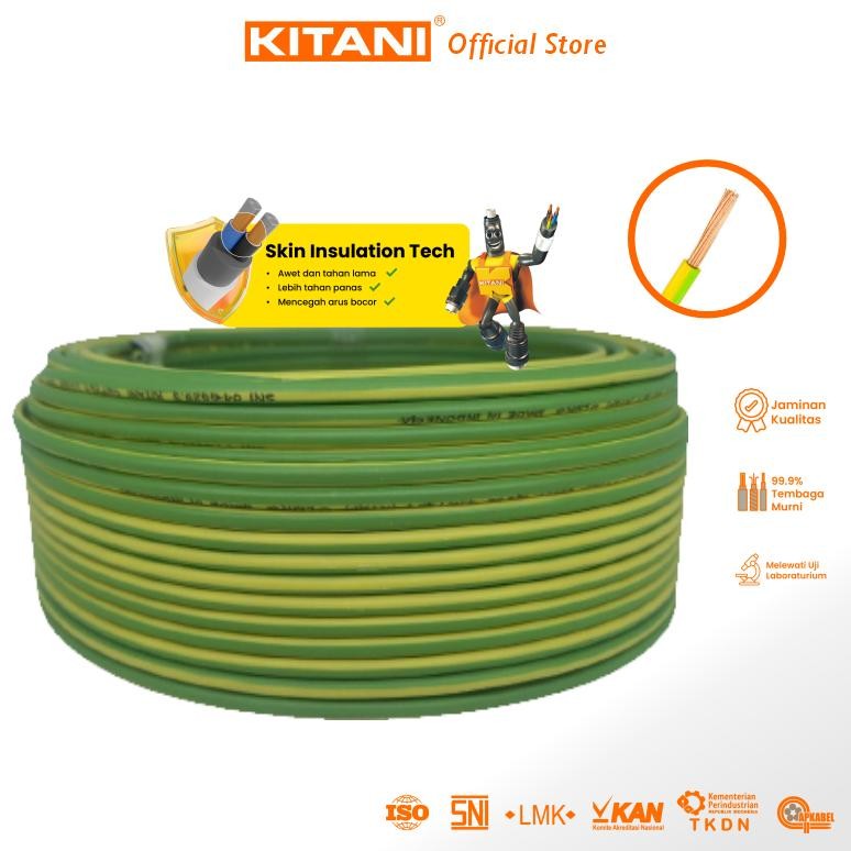 KITANI - NYAF 0.75 mm - Kabel Tembaga Serabut - 50 Meter
