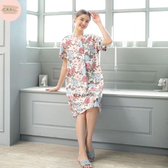 Grosir Cra Outfit - Dress Daster Rayon Premium Kekinian Busui Friendly - Mafaza Series - Faz2