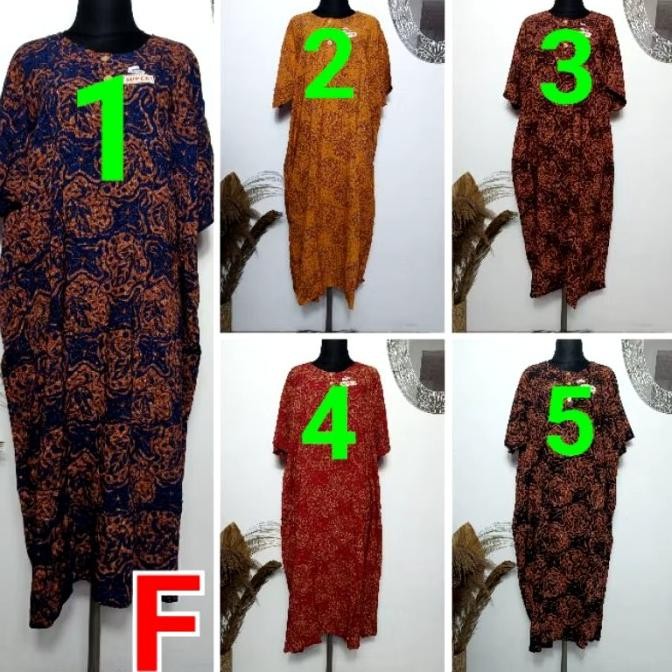 Grosir Daster Jumbo L5 Kencana Ungu Label Hitam Lengan Pendek Ld 140