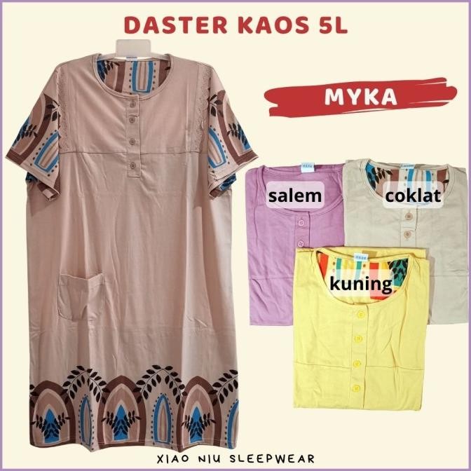 Sale Daster Kaos Jumbo 5L / Baju Tidur Wanita