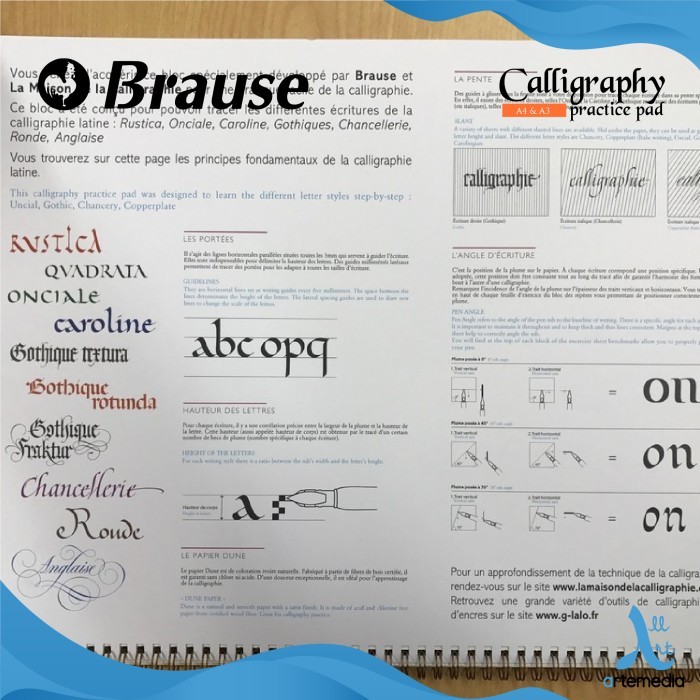 

TERBARU Buku Kaligrafi Brause Calligraphy Line Practice Pad Wirebound PROMO!