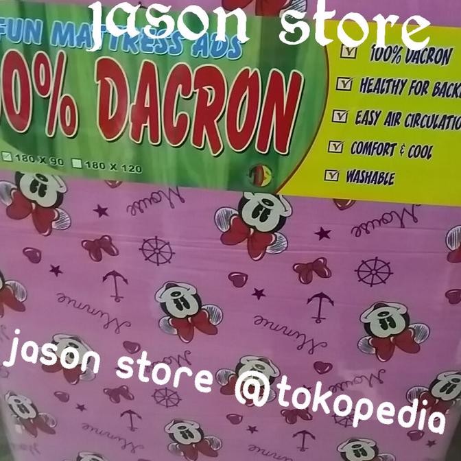 Kasur busa 100% dacron uk.180 x 120 cm/Kasur lipat busa 100% dacron